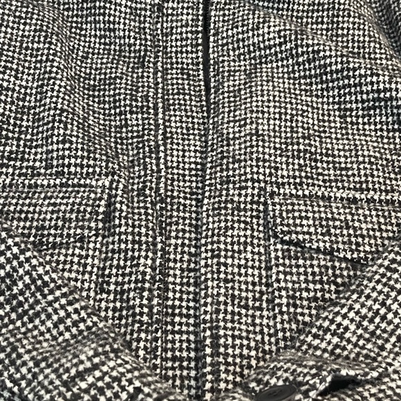 Express Black and White Bomber Jacket Classic Checkered Design - Picture 6 of 6